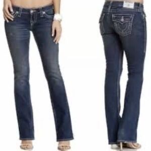 True Religion Becky Bootcut Jeans Dark Wash Size 31 Made in USA